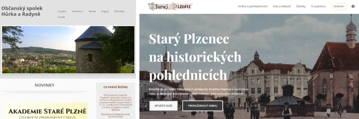 Webové stránky spolku ORHS a tohoto webu o pohlednicích Webové stránky spolku ORHS a tohoto webu o pohlednicích - StarejPlzenec.cz