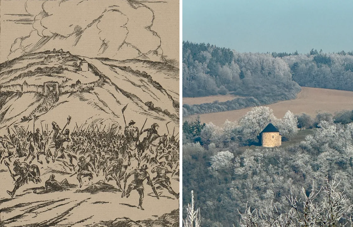 Boj s Bavory a rotunda na Hůrce Boj s Bavory a rotunda na Hůrce