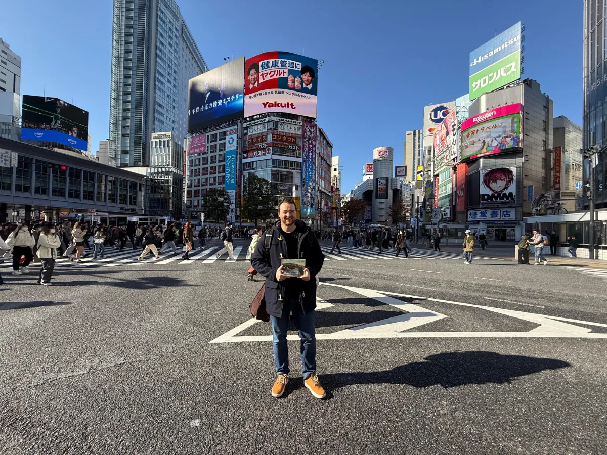 Nejrušnější křižovatka světa v Tokyu Martin Beneš ze Starého Plzence v Tokyu na nejrušnější křižovatce světa