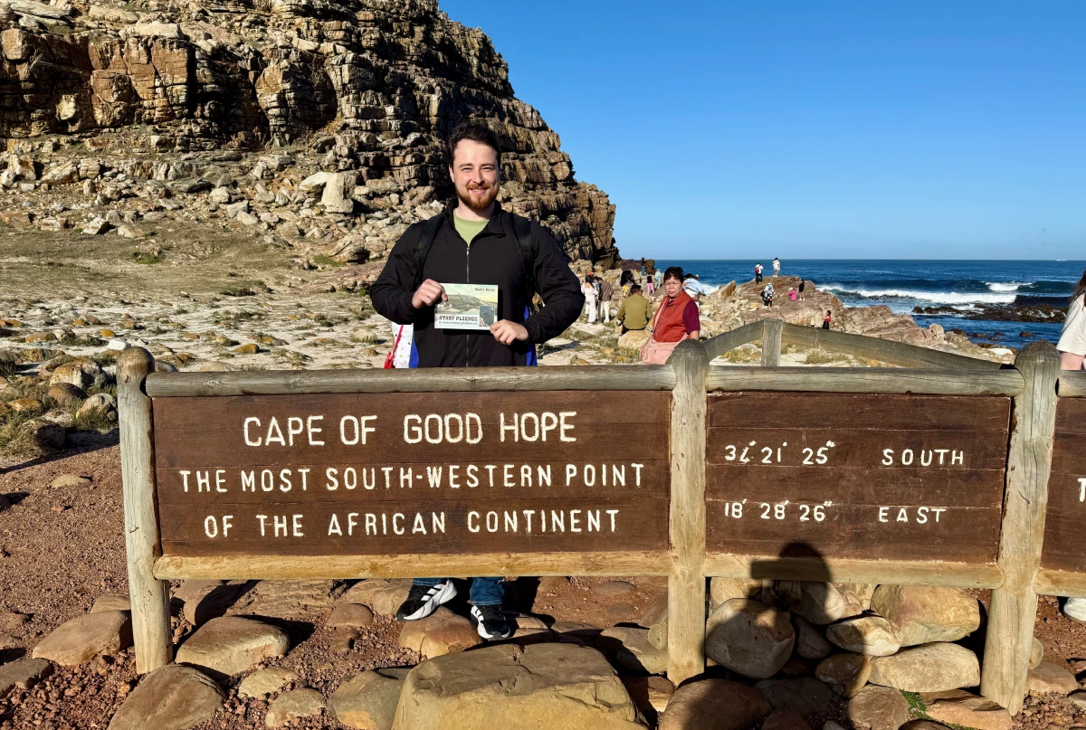 Mys Dobré naděje na nejjihozápadnějším místem celé Afriky